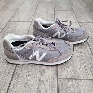 New Balance 515 Gray Suede Mesh Lifestyle Sneakers Women's size 8